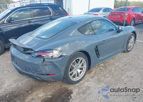 2017 Porsche 718 Cayman из США, поврежденный, VIN WP0AA2A8XHS270855